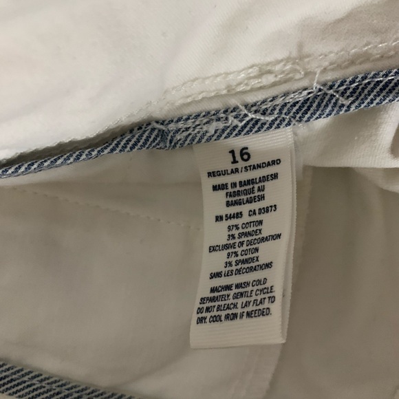 AMERICAN Eagle white pants size 16 - Picture 4 of 5